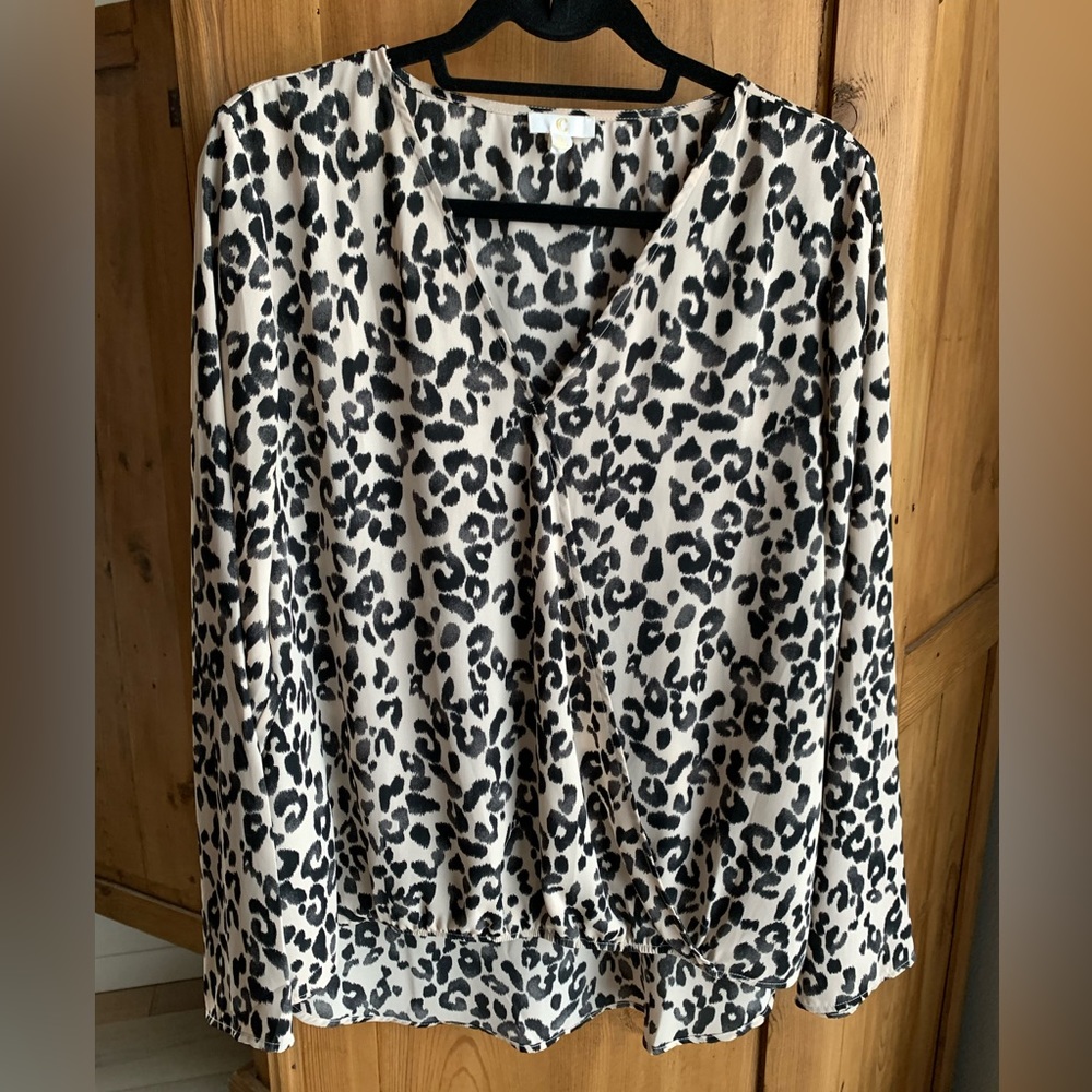 Charming Charlie’s leopard print blouse, XL